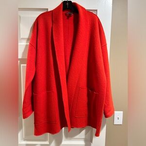 Eileen Fisher shawl collar wool cardigan